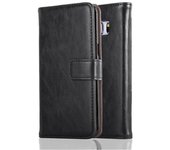 Funda Libro para Samsung Galaxy S6 EDGE en NEGRO GRAFITO - Cubierta Proteccion con Cierre Magnetico, Tarjetero y Funcion de Suporte - Etui Case Cover Carcasa