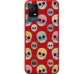 Funda Silicona Líquida Roja TCL 406 Catrina
