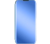 Funda Xiaomi Redmi Note 10 / 10s Cierre Translúcido Espejo Soporte Azul