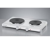 Rommelsbacher THL 2597 hobs Blanco Encimera Hornillo eléctrico / Placa eléctrica 2 zona(s)
