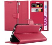 Funda Libro para Apple iPhone 7 / 7S / 8 / SE 2020 en ROJO CARMiN - Cubierta Proteccion con Cierre Magnetico, Tarjetero y Funcion de Suporte - Etui Case Cover Carcasa