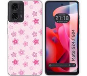 Funda Silicona Motorola Moto G04 / G24 Flores