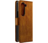 Funda para Samsung Galaxy Z Fold 5 Tarjetero magnético Marrón claro