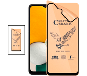 Kit de cubierta completa de cerámica de cerámica de 2 para Samsung Galaxy A53 5G - Transparente/Negr