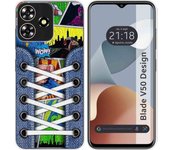 Funda Silicona Zte Blade V50 Design 4G Zapatillas 14