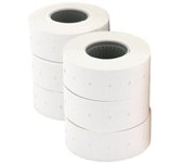 Etiquetas Adhesivas en Rollo 100917/ 26 x 16mm/ Pack de 6 Rollos