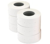 Etiquetas Adhesivas en Rollo 100923/ 26 x 16mm/ Pack de 6 Rollos