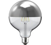 Bombilla E27 (gruesa) Globe CLASSIC TOPLED D95 4W 2700K 400lm Plata-A++