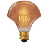 Lámpara E27 (gruesa) Flor CLASSIC DECOLED D125 4W 1800K 300lm Ambar-A+
