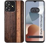 Funda Silicona Zte Blade V50 Design 4G Madera 05