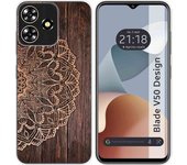 Funda Silicona Zte Blade V50 Design 4G Madera 06