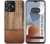 Funda Silicona Zte Blade V50 Design 4G Madera 09