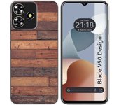 Funda Silicona Zte Blade V50 Design 4G Madera 03