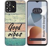 Funda Silicona Zte Blade V50 Design 4G Madera 01