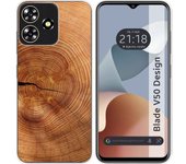 Funda Silicona Zte Blade V50 Design 4G Madera 04