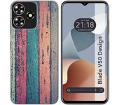 Funda Silicona Zte Blade V50 Design 4G Madera 10
