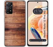 Funda Silicona Xiaomi Redmi Note 12 Pro 4G Madera 02