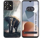 Funda Silicona Zte Blade V50 Design 4G Elefante