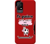 Funda Silicona Líquida Roja TCL 406 Vaca
