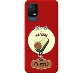 Funda Silicona Líquida Roja TCL 406 Culo Natural