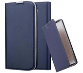 Funda Libro para LG K10 2016 en CLASSY AZUL OSCURO - Cubierta Proteccion con Cierre Magnetico, Tarjetero y Funcion de Suporte - Etui Case Cover Carcasa