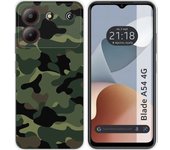 Funda Silicona Zte Blade A54 4G Camuflaje