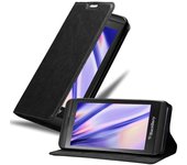 Funda Libro para Blackberry Z10 en NEGRO ANTRACITA - Cubierta Proteccion con Cierre Magnetico, Tarjetero y Funcion de Suporte - Etui Case Cover Carcasa
