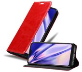 Funda Libro para Xiaomi Mi A2 LITE / RedMi 6 PRO en ROJO MANZANA - Cubierta Proteccion con Cierre Magnetico, Tarjetero y Funcion de Suporte - Etui Case Cover Carcasa
