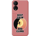 Funda Silicona Rosa TCL 50 5G Hombre Escalada