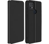 Funda Oppo A15 libro billetera F. Soporte – Negro
