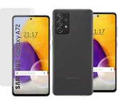 Pack 2 En 1 Funda Gel Transparente + Protector Cristal Templado para Samsung Galaxy A72
