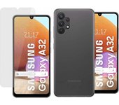 Pack 2 En 1 Funda Gel Transparente + Protector Cristal Templado para Samsung Galaxy A32 4G