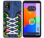 Funda Silicona Transparente TCL 403 Zapatillas 13