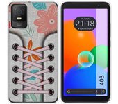 Funda Silicona Transparente TCL 403 Zapatillas 09
