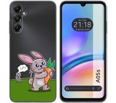 Funda Silicona Transparente Samsung Galaxy A05s Conejo