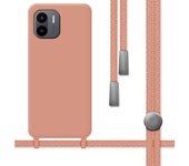 Funda Silicona con Cordón Xiaomi Redmi A2 Rosa
