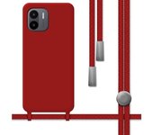 Funda Silicona con Cordón Xiaomi Redmi A2 Roja
