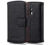 Funda Libro para Samsung Galaxy S3 MINI en NEGRO GRAFITO - Cubierta Proteccion con Cierre Magnetico, Tarjetero y Funcion de Suporte - Etui Case Cover Carcasa