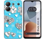 Funda Silicona Zte Blade A54 4G Mariposas