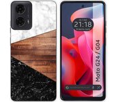 Funda Silicona Motorola Moto G04 / G24 Mármol 11