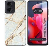 Funda Silicona Motorola Moto G04 / G24 Mármol 13