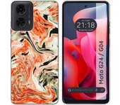 Funda Silicona Motorola Moto G04 / G24 Mármol 12
