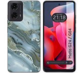 Funda Silicona Motorola Moto G04 / G24 Mármol 09