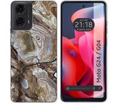 Funda Silicona Motorola Moto G04 / G24 Mármol 14