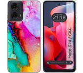 Funda Silicona Motorola Moto G04 / G24 Mármol 15
