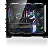O11D MINI X Caja PC Torre Media Vidrio Templado Aluminio Negro