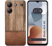 Funda Silicona Zte Blade A54 4G Madera 09