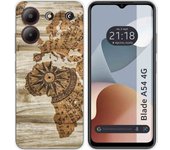Funda Silicona Zte Blade A54 4G Madera 07