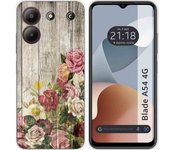Funda Silicona Zte Blade A54 4G Madera 08