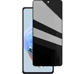 Película de vidrio anti -Spy para Xiaomi Redmi 12 5G - Transperente/Negro